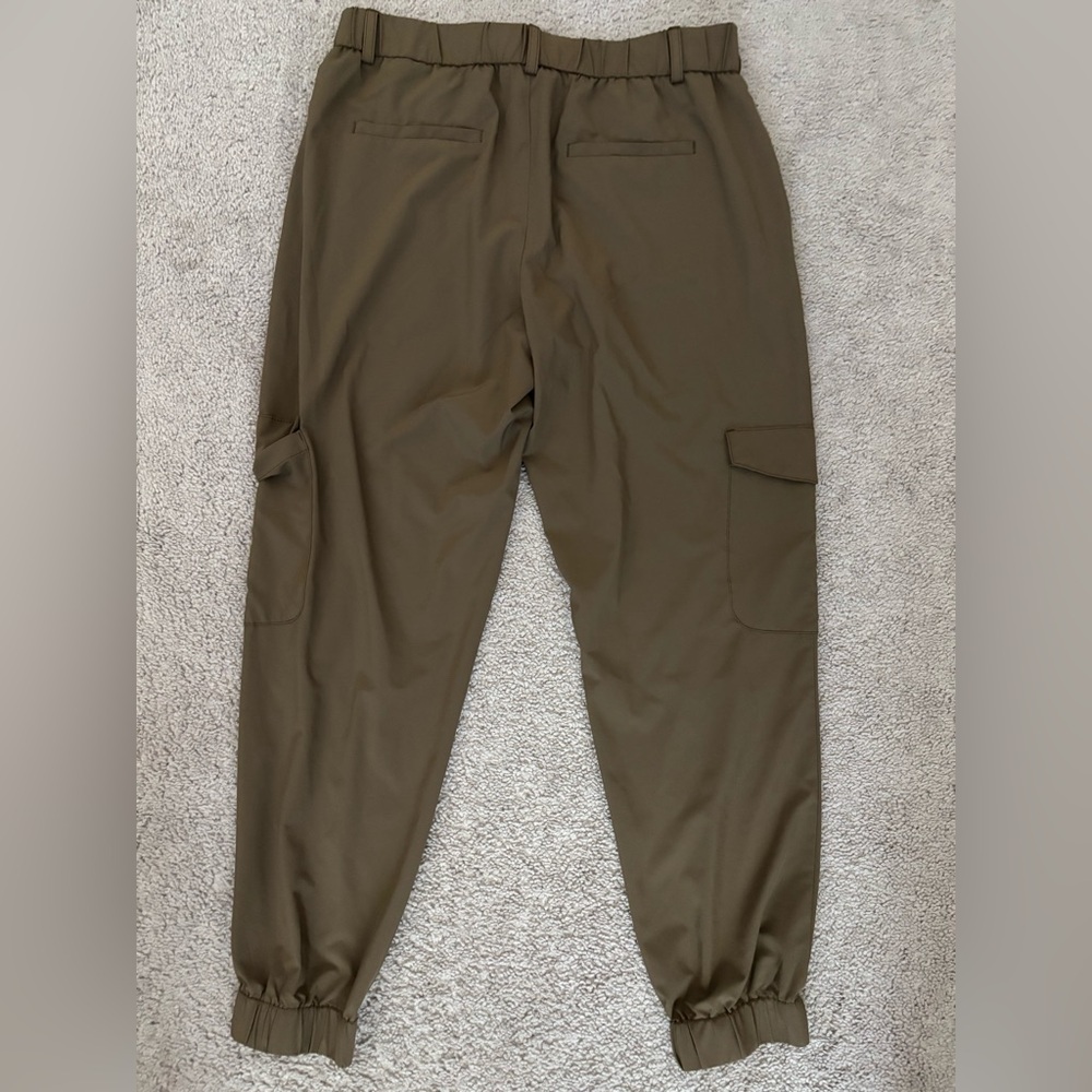 Banana Republic Women’s Olive Green/brown Cargo Jogger Pants Medium - Picture 2 of 4